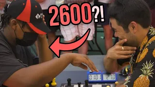 Hikaru vs a 2600 Chess Hustler?!?