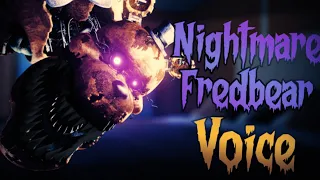 Nightmare Fredbear FNAF Voice Animated