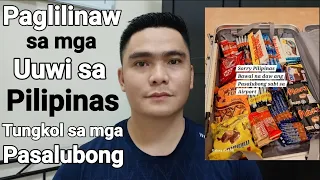 PAGLILINAW SA MGA UUWI SA PILIPINAS TUNGKOL SA MGA PASALUBONG