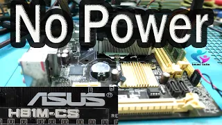 ASUS H81M CS NO POWER CASES STUDY | CPU FAN SPIN THEN OFF PROBLEM FIX