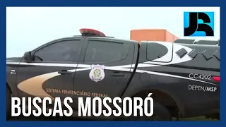 Equipe do JR embarca em helicóptero para acompanhar buscas pelos fugitivos em Mossoró (RN)