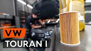 How to change oil filter and engine oil on VW TOURAN 1t3 [TUTORIAL AUTODOC]