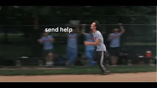cillian murphy playing baseball (softball) and crying