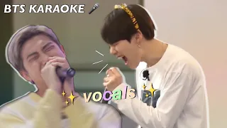 BTS BEING CHAOTIC SINGERS DURING KARAOKE (mostly the rap line) - TRY NOT TO LAUGH