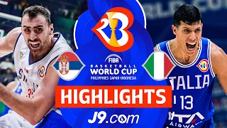 Serbia 🇷🇸 vs Italy 🇮🇹 | J9 Highlights | FIBA Basketball World Cup 2023