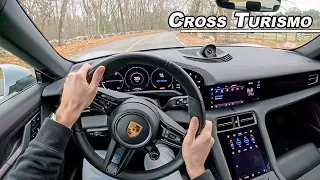 Porsche Taycan 4 Cross Turismo - The Station Wagon Is NOT DEAD (POV Binaural Audio)