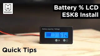 Add a Battery Percentage LCD Screen to Any DIY Electric Skateboard Build