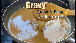 GRAVY  | Quick & Easy Unli SARAP [3mins Lang may gravy kana]