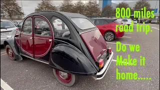 800 miles road trip to buy a 2cv,