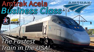 Business Class on the FASTEST Train in America. Amtrak's Acela Express NYC-PHL | Amtrak