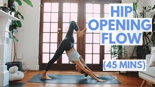 HIP OPENING YOGA FLOW : Vinyasa Yoga Flow Energising 45 Min Practice