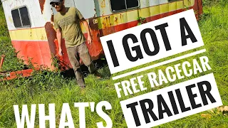 I GOT A FREE RACECAR TRAILER! WHAT'S INSIDE??