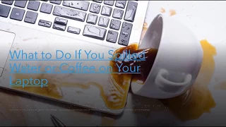 What to Do If You Spilled Water or Coffee on Your Laptop