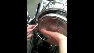 How to change the handlebars on a custom Harley Davidson Road King