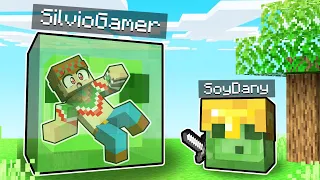 ¡PASO Minecraft PERO los SLIMES me AYUDAN! 😂🟩 SILVIOGAMER MINECRAFT PERO