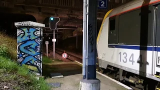 Cargo Train Departure, Brussels, Belgium