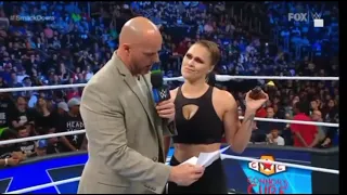 Ronda Rousey attacks Adam Pearce. WWE SmackDown highlights