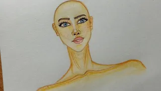 How to draw the face |Face Rendering |fashion illustration
