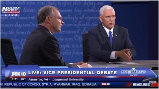 FNN: Vice Presidential Debate - Farmville, Virginia - Tim Kaine - Mike Pence