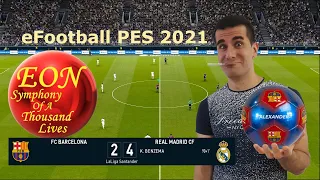 eFootball PES 2021 SEASON UPDATE Gameplay (Barcelona VS Real Madrid)  -Smoke Patch applied-