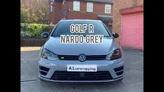 Golf R wrapped in nardo grey