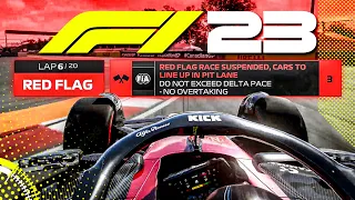 NEW F1 23 GAMEPLAY! Red Flag Gameplay, Las Vegas, Qatar & more!
