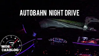 BMW M5 COMPETITION F90 Autobahn Night drive by Moscarblog