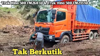 Tak Berkutik!!! Truk Hino 500 FM 260 Jd Dan Truk Hino 500 235 JD Di Tanjakan Extrim