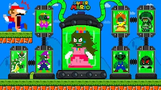 G.A Mario: Mario Rescure Peach from Zombie Calamity Lab Maze | Game Animation