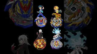 who is strong valt and shu vs free and lui Beyblade burst #shorts