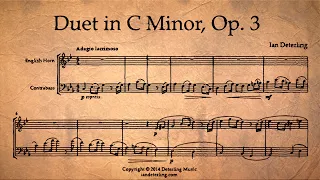 English Horn and Contrabass Duet in C Minor, Op. 3