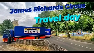 James Richards Circus 2022 arriving at Worksop