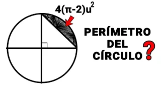 AREA SOMBREADA💔🐷 calcula el PERIMETRO del círculo