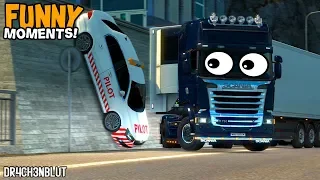 Euro Truck Simulator 2 Multiplayer Funny Moments, Idiots on the Road and Crash Compilation #18