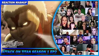 Attack on Titan Season 1 Episode 2 Reaction Mashup | 進撃の巨人 #shingekinokyojin #attackontitan #aot