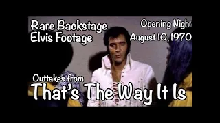 Elvis Presley Rare Backstage Footage from Opening Night 8-10-1970 That's The Way It Is (Nervous)