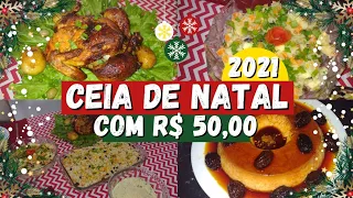 CEIA DE NATAL COM 50 REAIS : CARDÁPIO COMPLETO | NATAL 2023 🎄💖