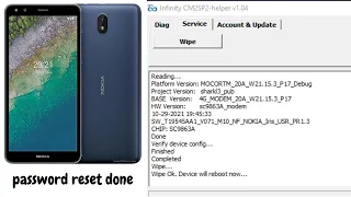 Nokia C01 Plus TA-1383 password remove done easy method with infinity CM2SP2_helper