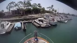 Struggle to dock single engine trawler, wind, current, kayaks