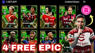 HOW TO GET FREE 4 EPIC PLAYERS EFOOTBALL 2024 MOBILE