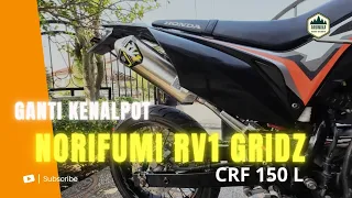 Modif CRF 150L #part3 Biar gak ngantuk | pasang norifumi RV1 Gridz | CRF 150 L