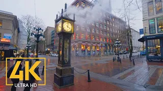 4K Virtual Walking Tour through Downtown Vancouver, Canada - City Walks