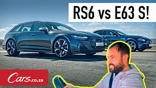 All-new Audi RS6 vs Mercedes E63S AMG - Quarter-mile Shootout, standing start and rolling start