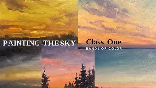 Painting the sky, Painting Demonstration, Class 1 Part 3