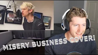 Chris REACTS to Machine Gun Kelly & Travis Barker - Misery Business (Paramore Cover)