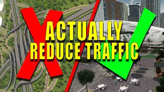 3 Tips to ACTUALLY reduce traffic in CITIES SKYLINES