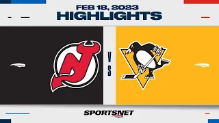 NHL Highlights | Devils vs. Penguins - February 18, 2023