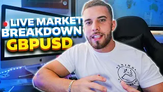 LIVE FOREX MARKET BREAKDOWN GBPUSD