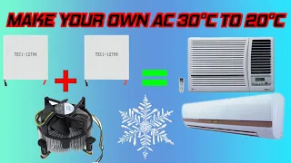 Build Your Own Air Conditioner Using Peltier | Homemade AC for Summer