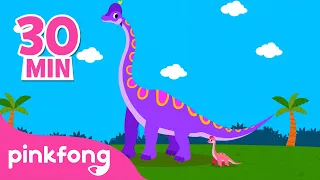 Brachiosaurus dan dinosaurus lain-lain | Lagu & Kartun Dinosaurus | Lagu Anak | Pinkfong Baby Shark